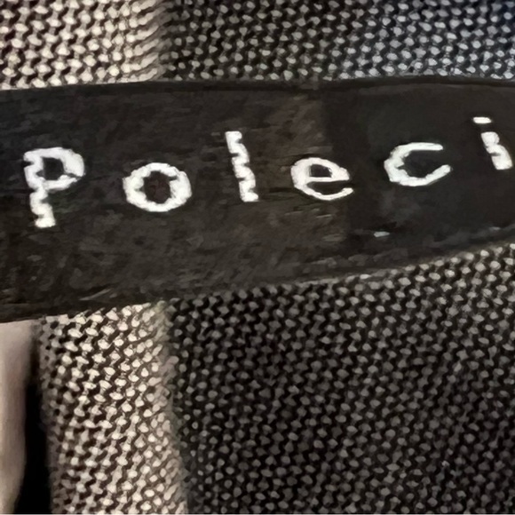 Poleci Gray Capris Pants Zipper Front Detailed Cuff Plus Size 14 - Picture 7 of 10